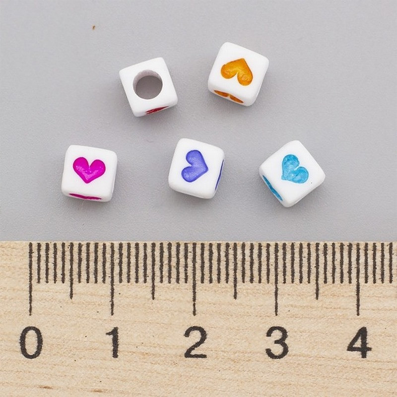 Декоративні намистинки для творчості Кубики Dom Busin УТ100030757 в упаковці 150 шт Вінниця - фото 3