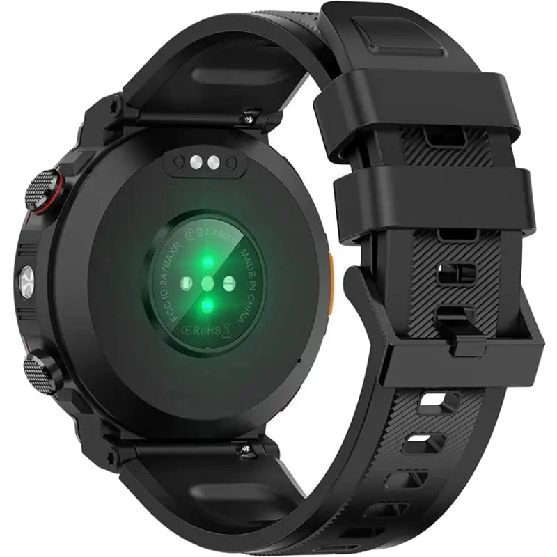Смарт-годинник Blackview W50 Pro Black водонепроникний захищений розумний годинник з ліхтариком та Bluetooth Чорний Київ - фото 5