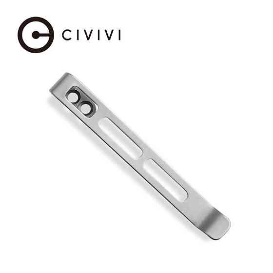Кліпса кишенькова сталева Civivi без гвинтів CA-06B-V1 Киев