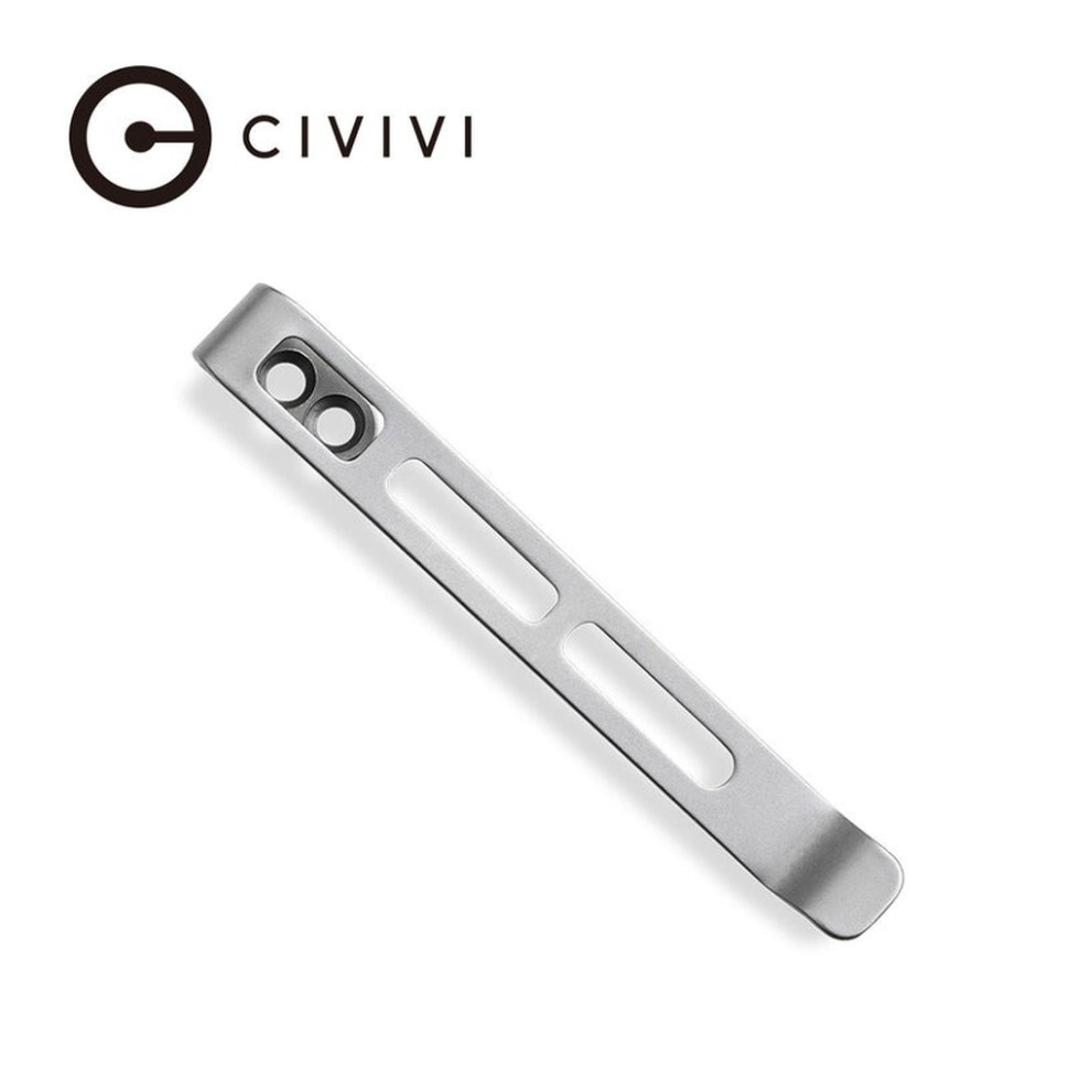 Кліпса кишенькова сталева Civivi без гвинтів CA-06B-V1 Київ - фото 1