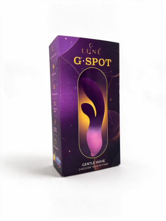 Гибкий вагинально-клиторальный вибратор LUNE G-SPOT, по 12 режимов, 16 × 3,5 см Sex Aura Киев