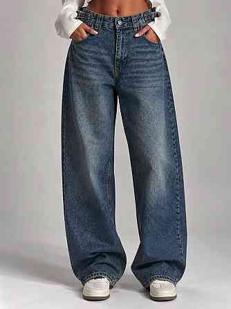 Джинси жіночі It’s Basic 2961-2W6-8 WIDE LEG baggy з регулюванням пояса сині, синій, 42, 42, 86 см, 118 см Київ
