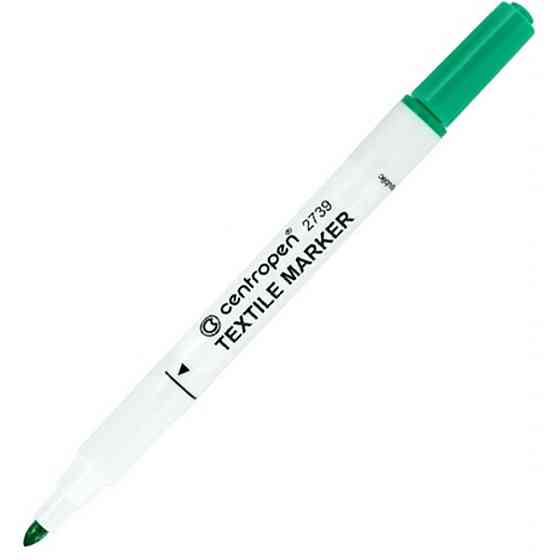 Маркер Centropen Textile 2739 2 мм green (2739/04) Винница