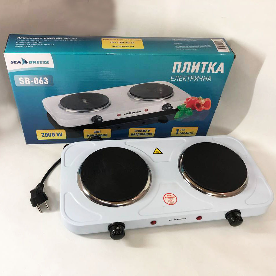 Плита побутова переносна Sea, Плита електрична настільна електроплитка для любителів готувати YZ-68 Львів - фото 4