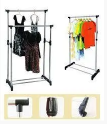 Напольная телескопическая двойная вешалка для одежды Double-Pole BIG, регулировка 720-1300х450х1600 мм Одесса - изображение 5