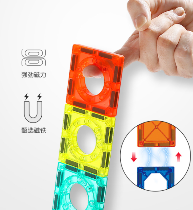 Дитячий магнітний конструктор Colorful Magnetic 3D набір гірки 42 деталі ( 25799 ) Харьков - изображение 8