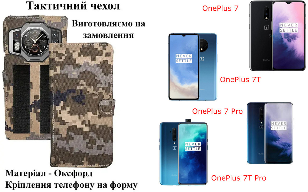 Тактичний чохол для Motorola G72, кріпиться до спорядження на липучці Київ - фото 1