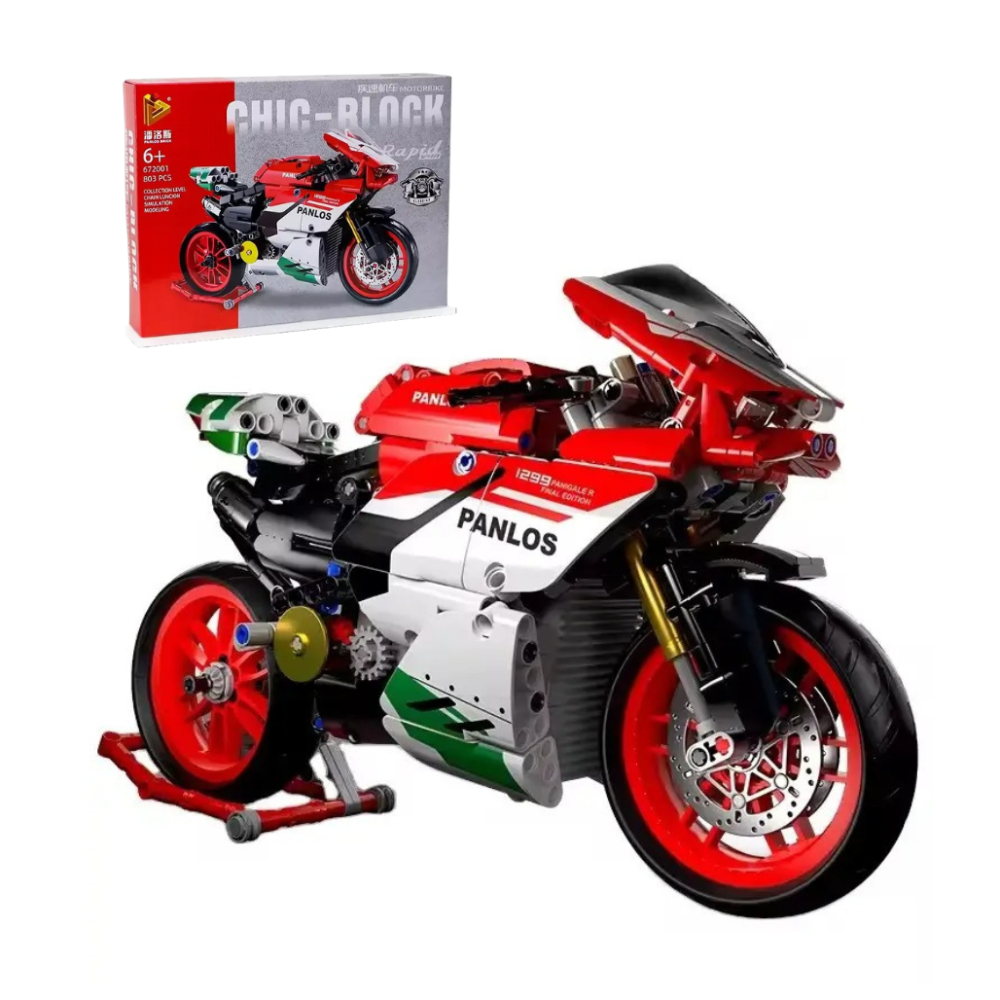 Конструктор дитячий. Спортивний мотоцикл байк на 803 деталі, дитячий Кам'янець-Подільський - фото 1