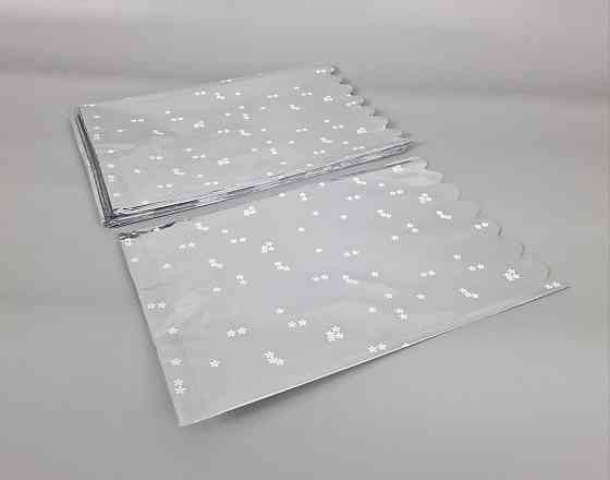 Пакет с рисунком для упаковки подарков   (25*40) №427 (3) фольгированный (ажурный) 