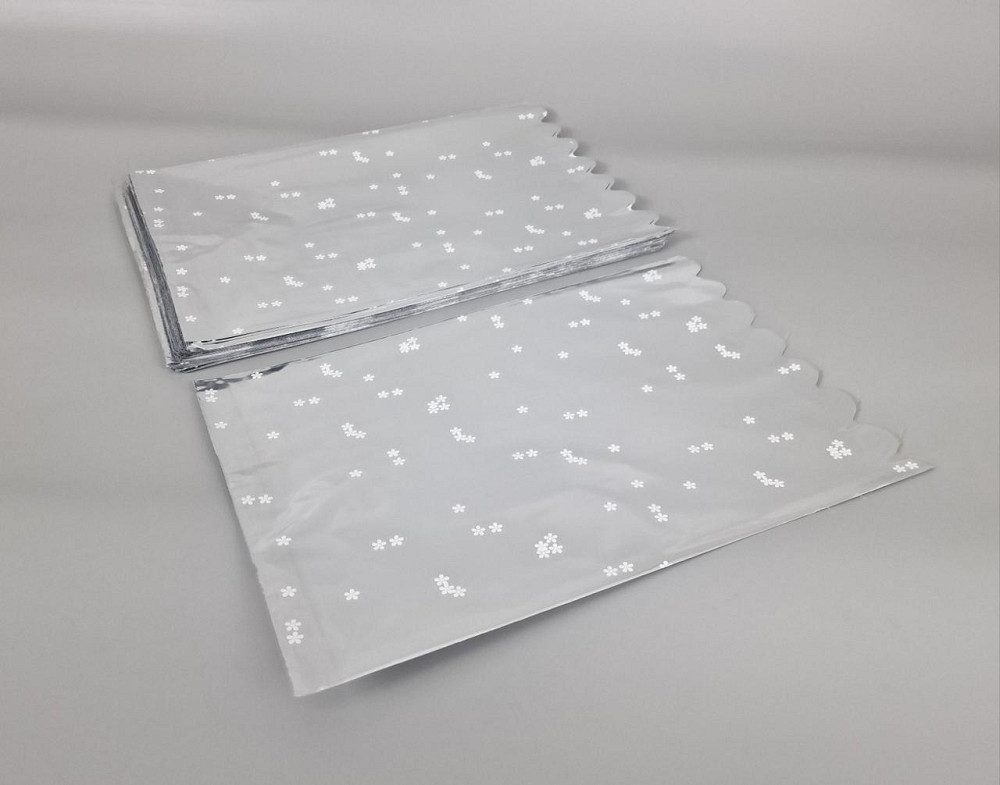 Пакет с рисунком для упаковки подарков   (25*40) №427 (3) фольгированный (ажурный) 