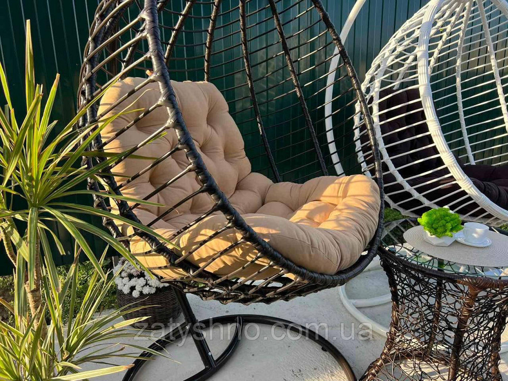 Комплект меблів крісло-кокон з подушкою та журнальний столик Київ - фото 3