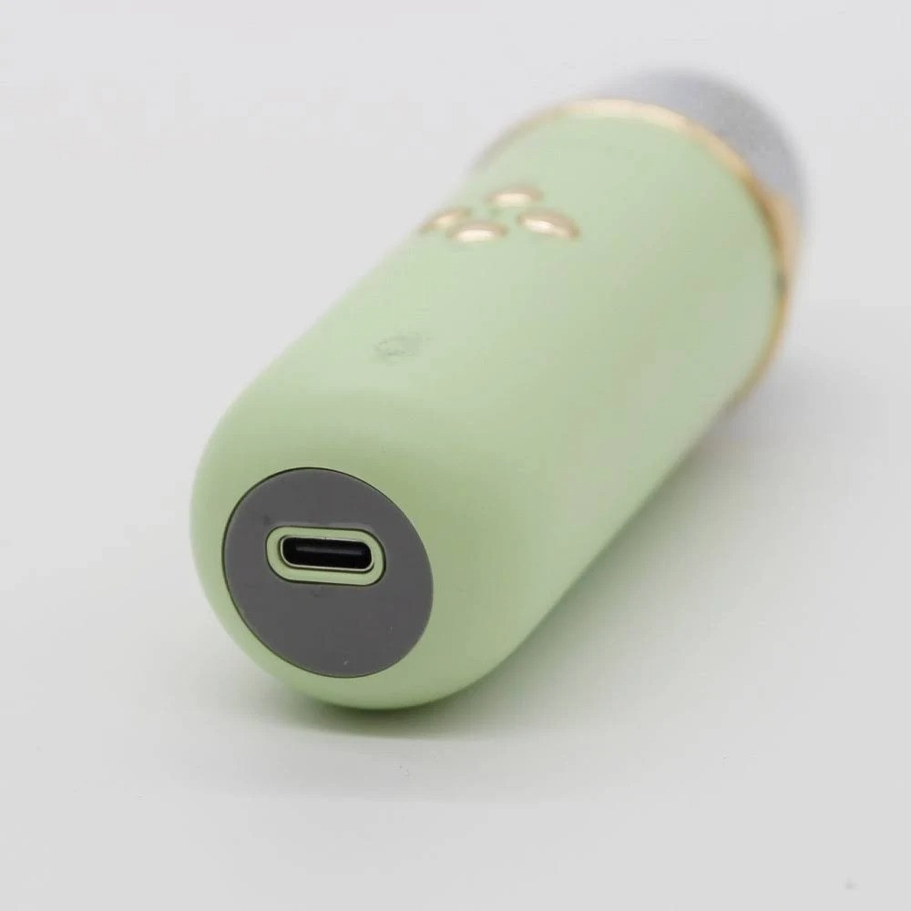 Колонка для караоке з мікрофоном на акумуляторі, Зелений / Блютуз колонка з мікрофоном / Караоке колонка Київ - фото 8