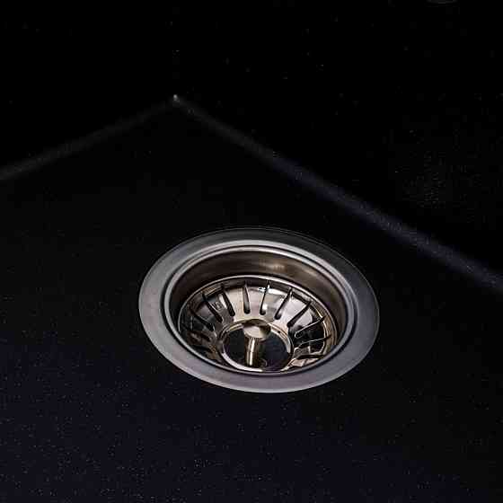 Гранітна мийка для кухні VALESO SOLID 7843 матова Чорний металік Коломыя