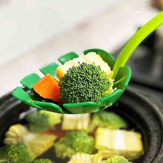 Ложка шумовка Листок Jungle Spoon для спагетти и салатов Винница