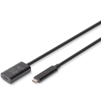 Дата кабель USB-С M/F 5.0m USB3.2 Gen2 Active 10G Digitus (DA-73112) Вінниця - фото 1