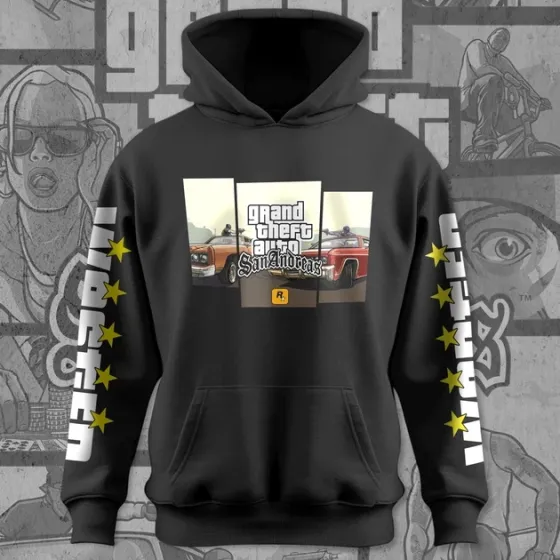 Худи мужское с принтом GTA San Andreas Размер 50 Anime1238 Днепр