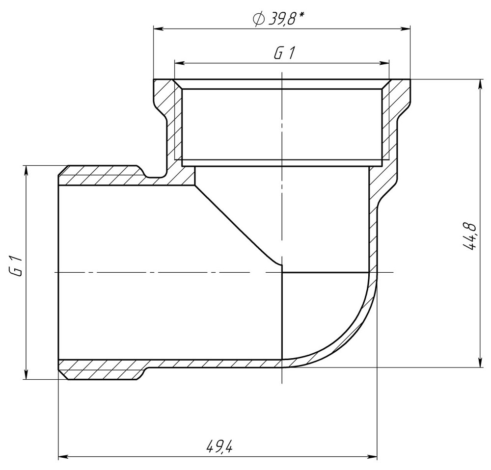 Кутник 1″ВЗ латунний LL553S OPTIMUM (000030967) Київ - фото 3
