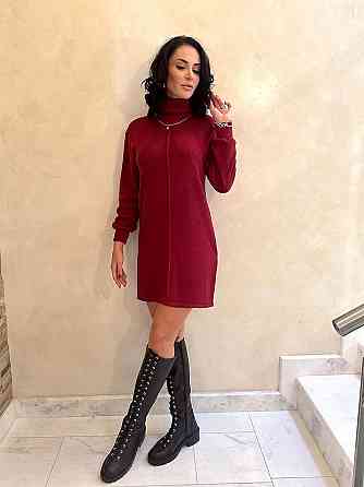 Тепла сукня з розрізами "Kleo" оптом | Батал | Розпродажа моделі Київ