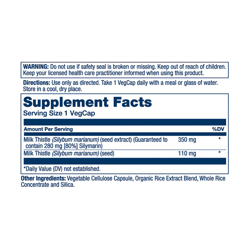 Фитосома расторопши Solaray Milk Thistle Seed Extract One 350mg 30 вег капс Киев - изображение 2