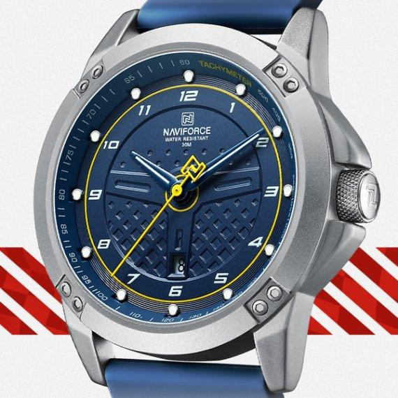 Годинники чоловічі наручні Naviforce Lagune (Сині) Київ - фото 5