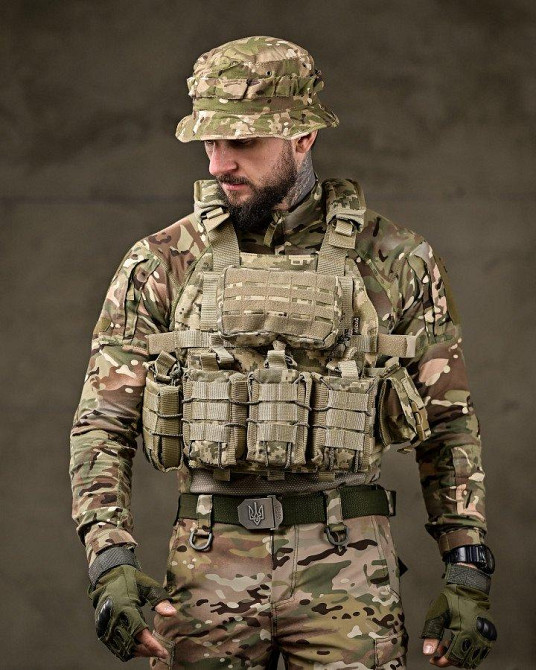 Тактична плитоноска з чотирма точками швидкого скидання Asdag піксель ТТ2615 Одеса - фото 2