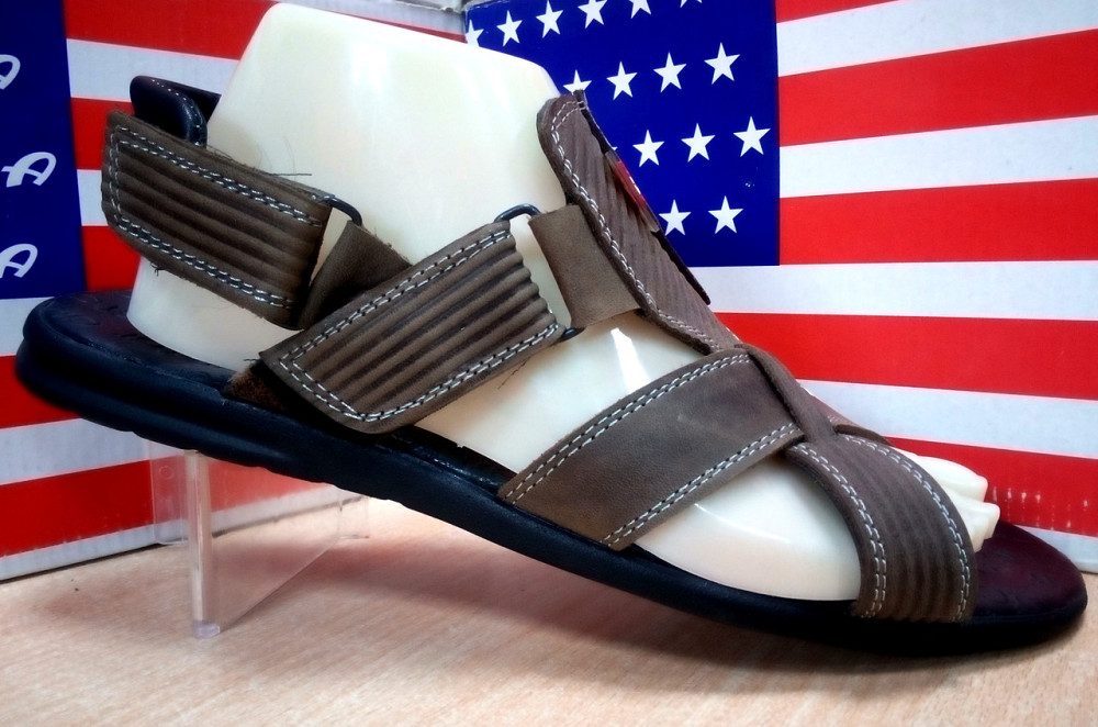 Мужские кожаные сандалии Adidas Киев - изображение 1