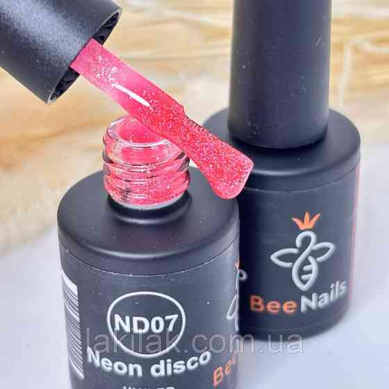 Світловідбивний гель-лак Bee Nails Neon Disco №07 8мл Херсон