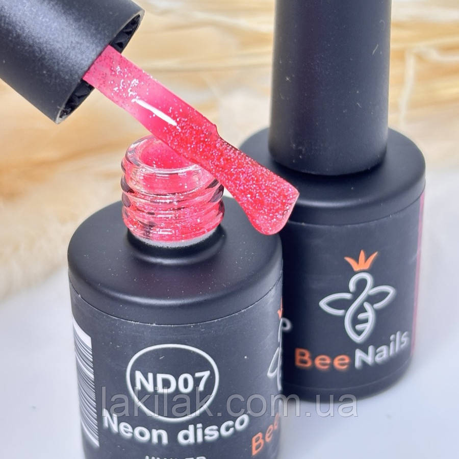 Світловідбивний гель-лак Bee Nails Neon Disco №07 8мл Херсон - изображение 1