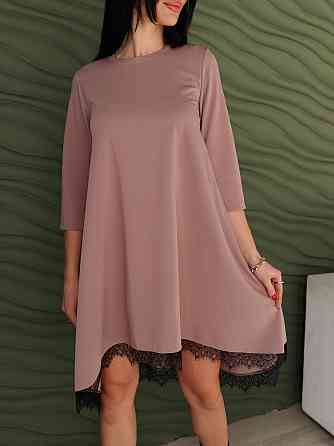 Сукня трапеція з мереживом "Emma"| Батал Київ