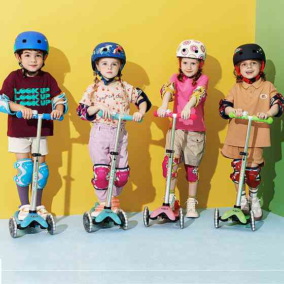 Самокат Micro серії Mini Deluxe Glow LED – Морозний рожевий Дніпро