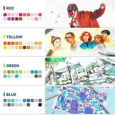 Художественный маркер Arrtx спиртовые Oros 80 (LC303434) Винница