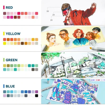 Художественный маркер Arrtx спиртовые Oros 80 (LC303434) Винница - изображение 5