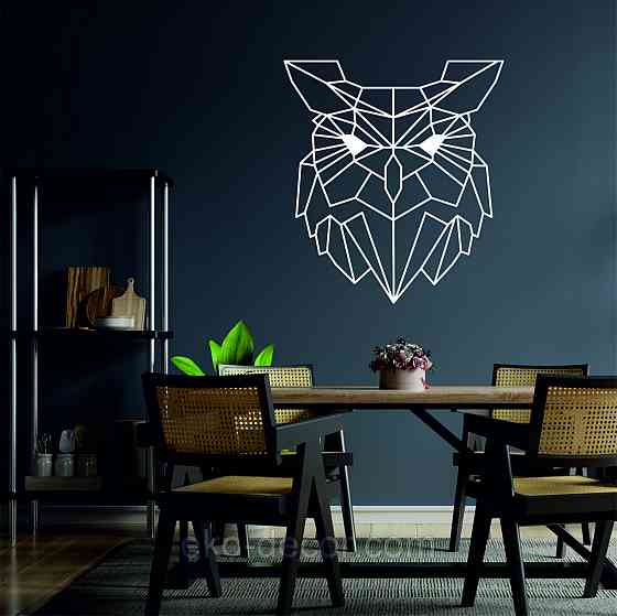 Настенный декор Панно «Сова» Декор на стену 70*63 см, Белый Киев