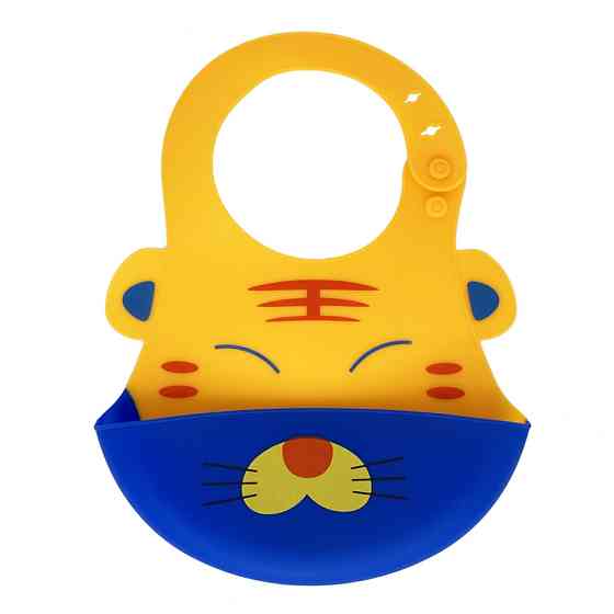 Дитячий слинявчик "Тигр" MGZ-0603-2 силіконовий Вінниця