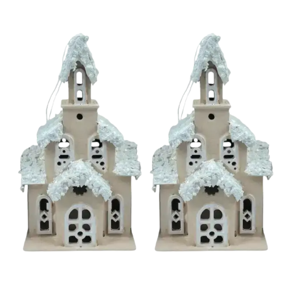 Декоративний новорічний будиночок з дерева 5×10×25 см Капучино 28124500 Коломыя - изображение 1