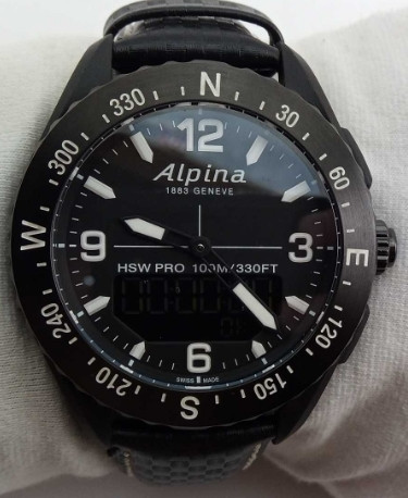Швейцарские умные часы Alpina AlpinerX будильник компас сапфир баромет. Киев - изображение 3