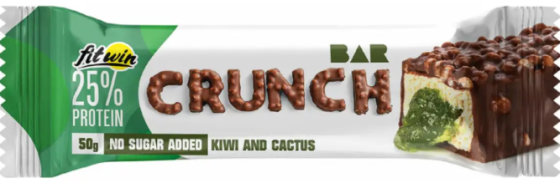 Протеиновый батончик Fitwin Crunch Bar 12x50g киви и кактус Киев