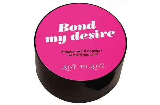 Скотч для бондажа Love To Love BOND MY DESIRE (15м) Черный, не липнет к коже и волоскам Sex Aura Киев