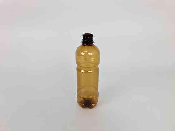 Пляшка ПЕТ пластикова харчова 0,5 л коричнева з кришкою СБ (150 шт.) Харків