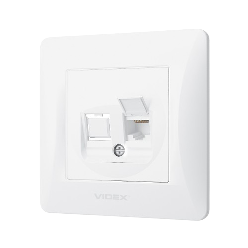 BINERA білий Розетка внутрішня 1-а CAT6 комп'ютерна Videx Житомир - изображение 5