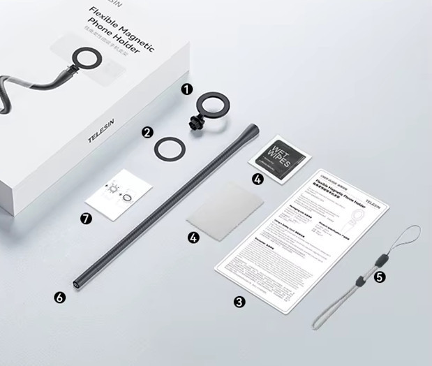 Тримач смартфона на гнучкій ніжці з магнітним кріпленням MagSafe Telesin P3-FM-01GY Київ - фото 5