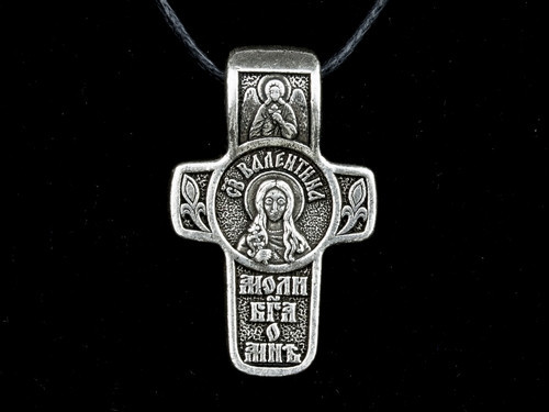 Натільний хрестик іменний Валентина Київ - фото 1