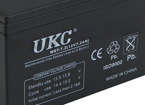 Гелієвий акумулятор 12V/7Ah UKC 1884 Одеса - фото 2