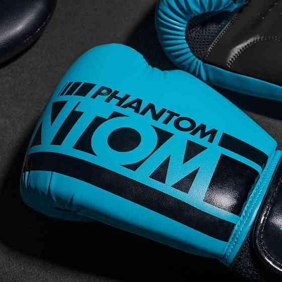 Боксерські рукавиці Phantom APEX Neon Blue 10 унцій (капа в подарунок) Кам'янське