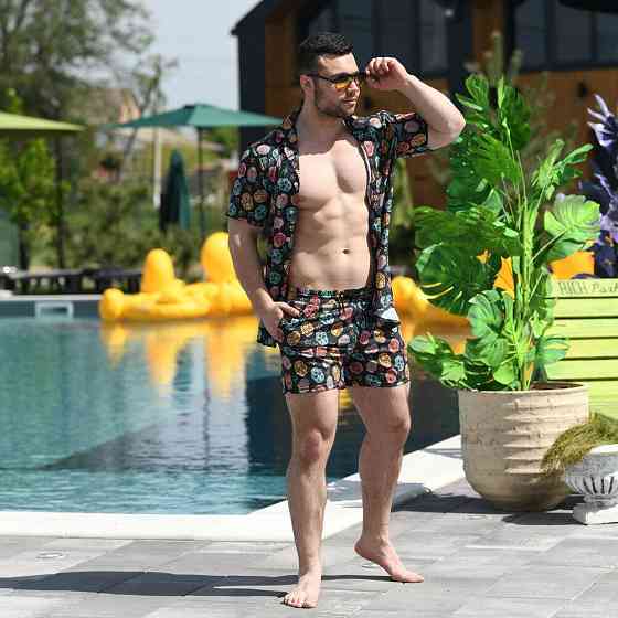 Плавательные шорты мужские Pobedov Pool day Kolorovi cherepy Киев
