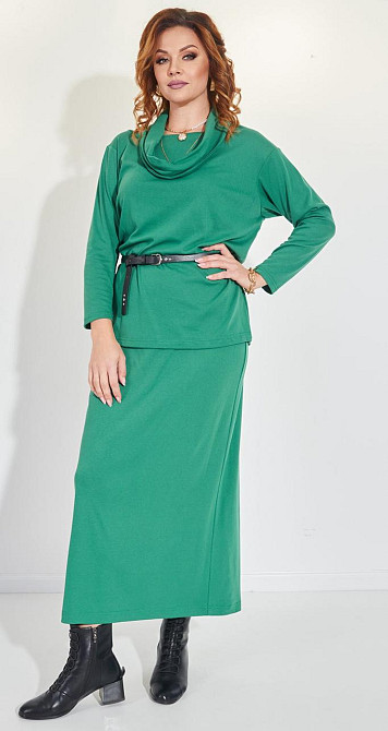 Костюм із джерсі зі спідницею (50) Київ - фото 2