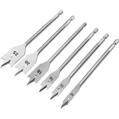 Набор сверл Tolsen плоских по дереву 6 шт 10, 12, 16, 18, 20, 25мм (75655) Винница