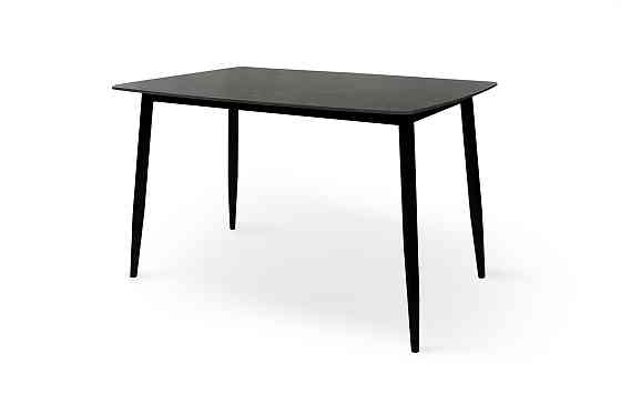 Стіл КИПАРИС 120*80, чорний/ чорний мармур Київ