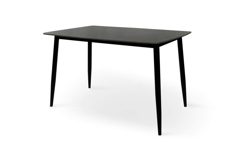 Стіл КИПАРИС 120*80, чорний/ чорний мармур Київ - фото 3