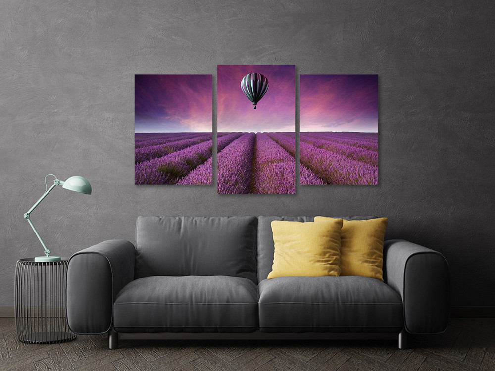 Модульная картина в гостиную / спальню Лаванда Art-619_3 Киев - изображение 3